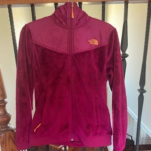 Pink North Face fleece size M. Worn one season